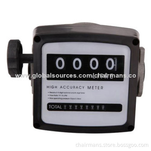 4-digit Flow Counter, Made of Aluminum + Plastic